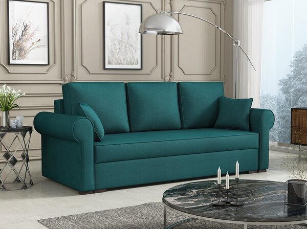 Sofa na razvlačenje Mosuria (bež) (s prostorom za odlaganje)