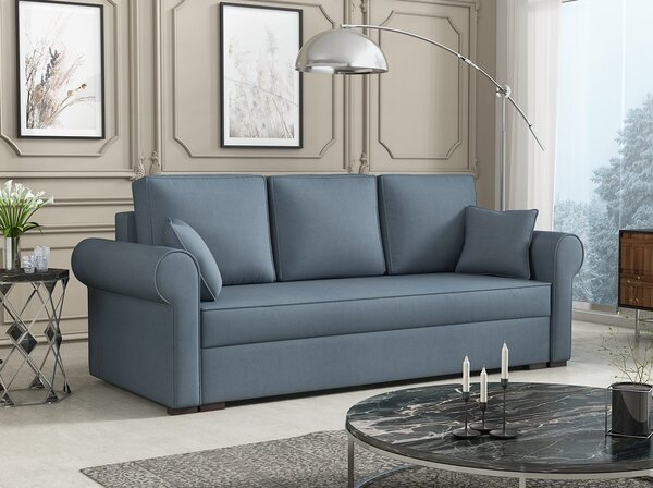 Sofa na razvlačenje Mosuria (bež) (s prostorom za odlaganje)