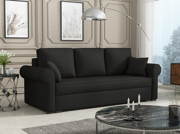 Sofa na razvlačenje Mosuria (bež) (s prostorom za odlaganje)