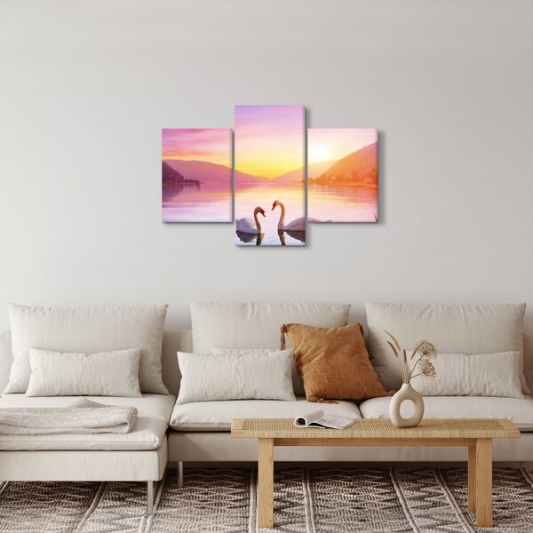 Slika zaljubljenih labodov (90x60 cm)