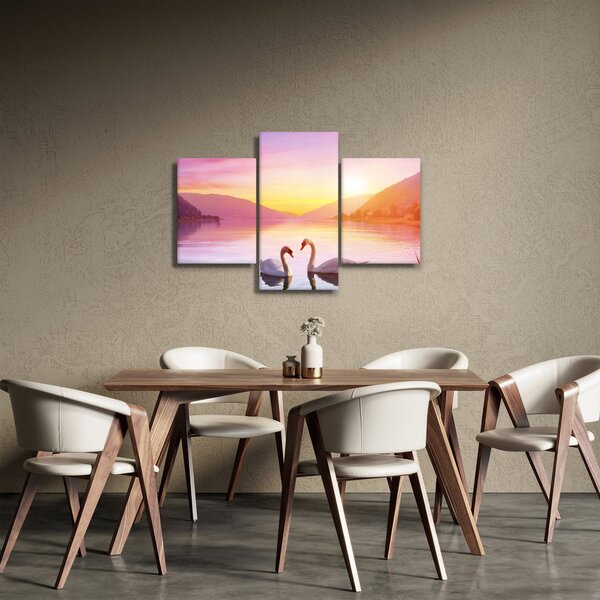 Slika zaljubljenih labodov (90x60 cm)