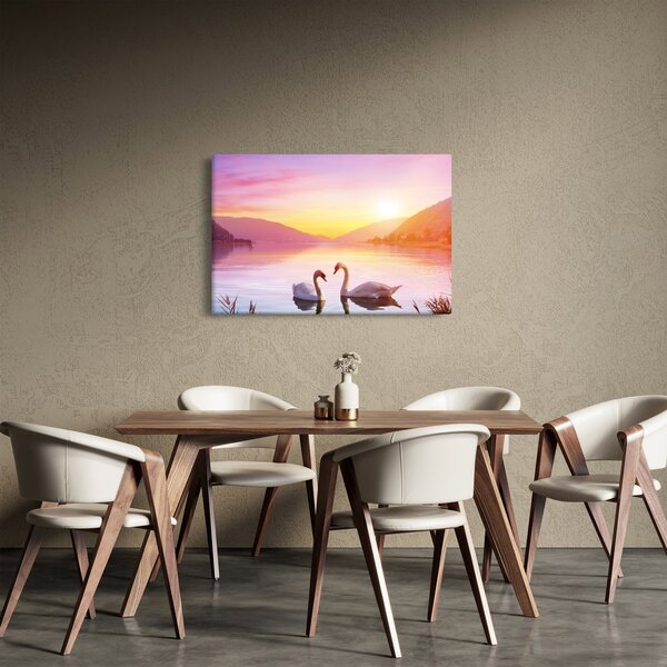 Slika zaljubljenih labodov (90x60 cm)