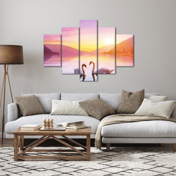 Slika zaljubljenih labodov (150x105 cm)