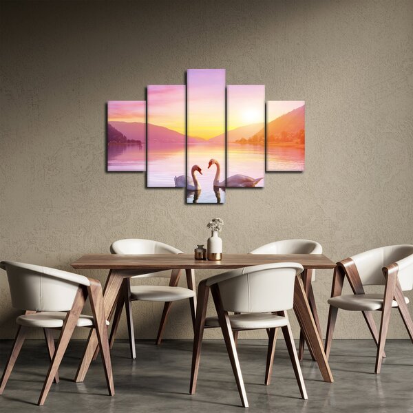 Slika zaljubljenih labodov (150x105 cm)
