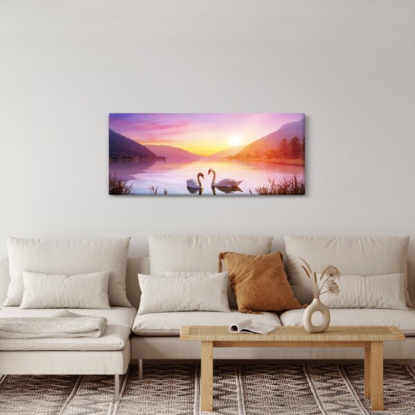 Slika zaljubljenih labodov (120x50 cm)
