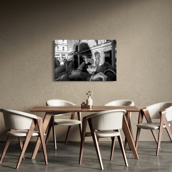 Slika - Charles Chaplin v Pragi (90x60 cm)