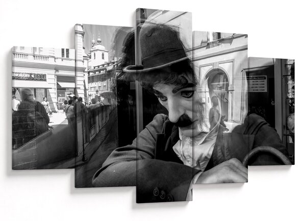 Slika - Charles Chaplin v Pragi (150x105 cm)