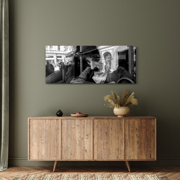 Slika - Charles Chaplin v Pragi (120x50 cm)