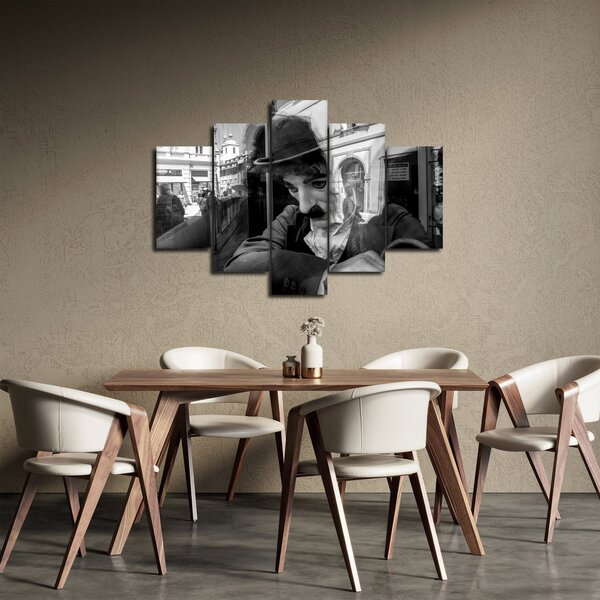 Slika - Charles Chaplin v Pragi (150x105 cm)