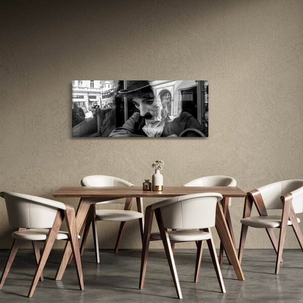 Slika - Charles Chaplin v Pragi (120x50 cm)