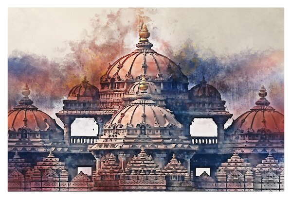 Slika - Akshardham, New Delhi, Indija (90x60 cm)