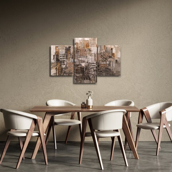 Slika - Abstrakcija v rjavih tonih (90x60 cm)