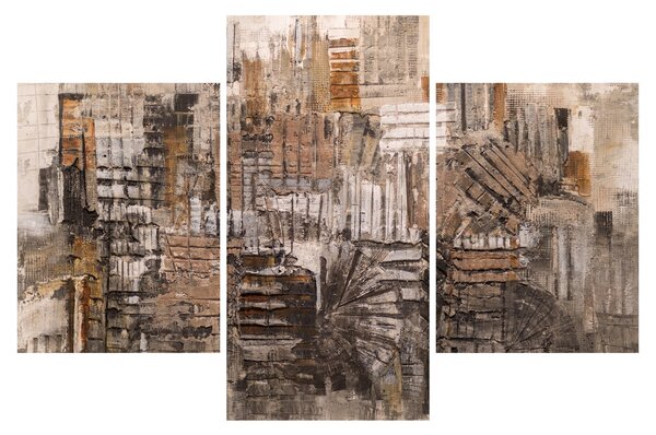 Slika - Abstrakcija v rjavih tonih (90x60 cm)