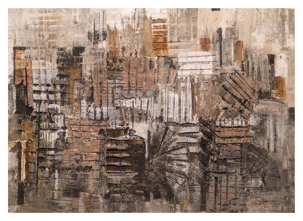 Slika - Abstrakcija v rjavih tonih (70x50 cm)