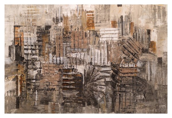 Slika - Abstrakcija v rjavih tonih (90x60 cm)