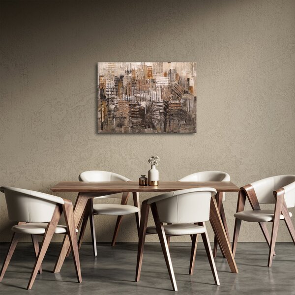 Slika - Abstrakcija v rjavih tonih (70x50 cm)