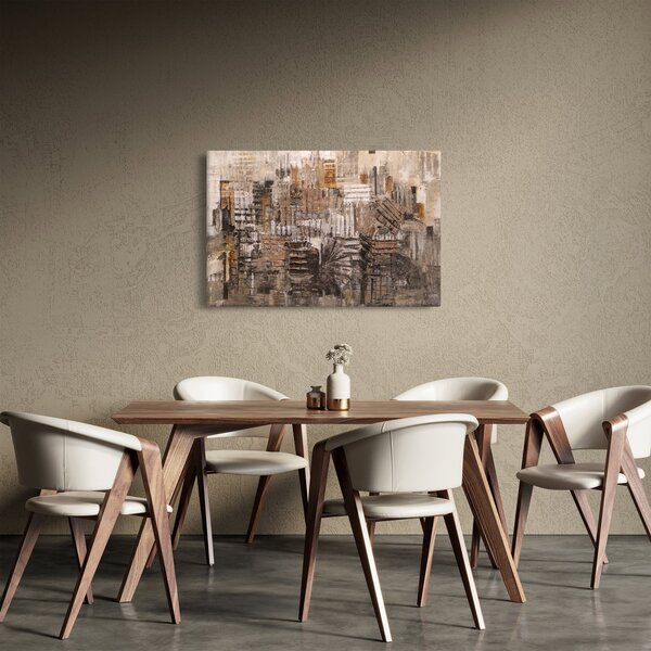 Slika - Abstrakcija v rjavih tonih (90x60 cm)