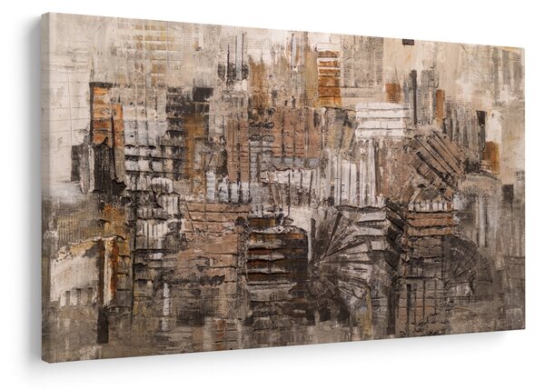 Slika - Abstrakcija v rjavih tonih (90x60 cm)
