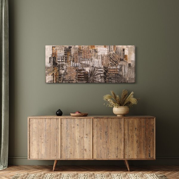 Slika - Abstrakcija v rjavih tonih (120x50 cm)