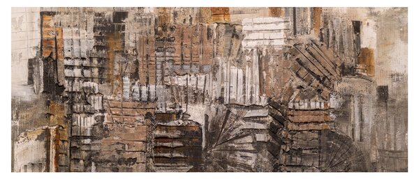 Slika - Abstrakcija v rjavih tonih (120x50 cm)