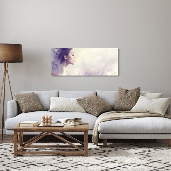Slika ženske s sivko (120x50 cm)