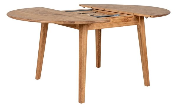 Okrugli proširiv blagovaonski stol od punog hrasta ø 118 cm Metz – House Nordic