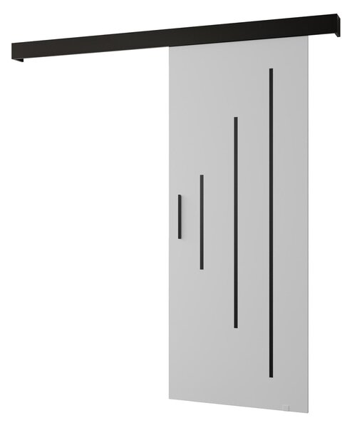 Klizna vrata 70 cm Slavdro 3 (bijela mat + crna mat)