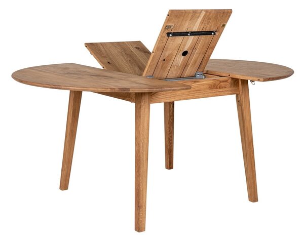 Okrugli proširiv blagovaonski stol od punog hrasta ø 118 cm Metz – House Nordic