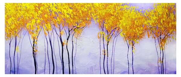 Slika rumenih dreves (120x50 cm)