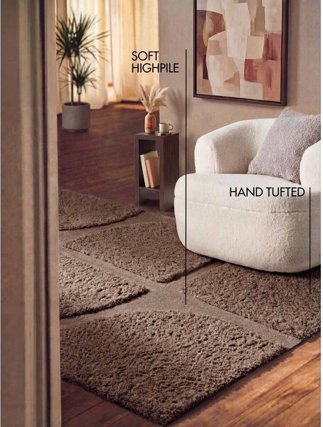 Smeđi ručno rađen tepih 120x180 cm Lambeth Jasper – Ted Baker