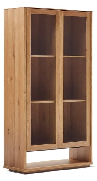 Vitrina u dekoru hrasta u prirodnoj boji 100x185 cm Alguema – Kave Home