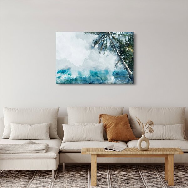 Slika palme nad morjem (90x60 cm)