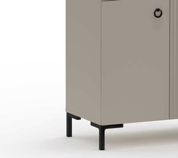 Komoda Demandaron 3 (taupe + hrast silverjack)
