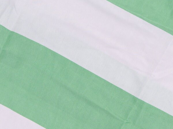 Pamučna posteljina STRIPES bijelo-zelena Dimenzije posteljine: 70 x 90 cm | 140 x 220 cm