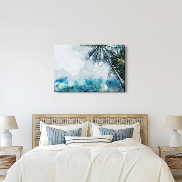Slika palme nad morjem (90x60 cm)