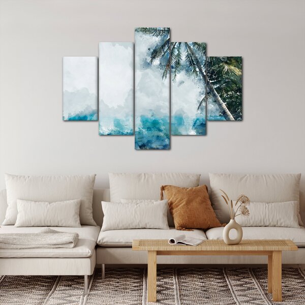 Slika palme nad morjem (150x105 cm)