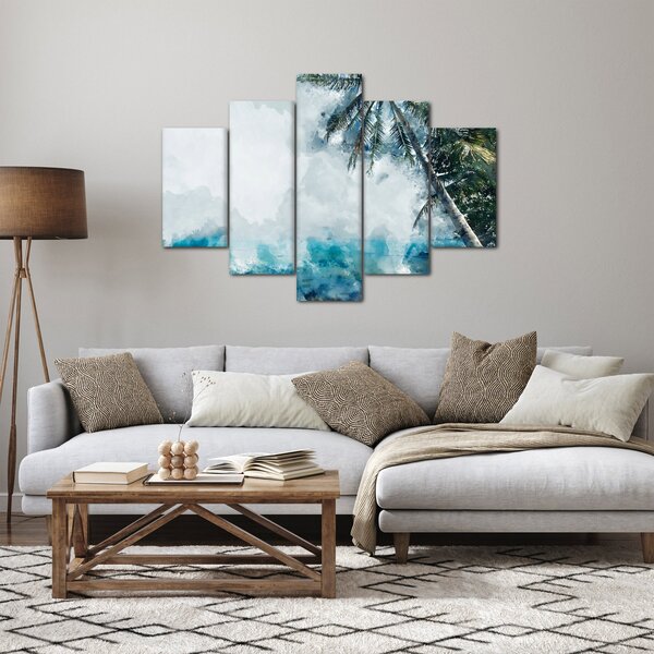 Slika palme nad morjem (150x105 cm)