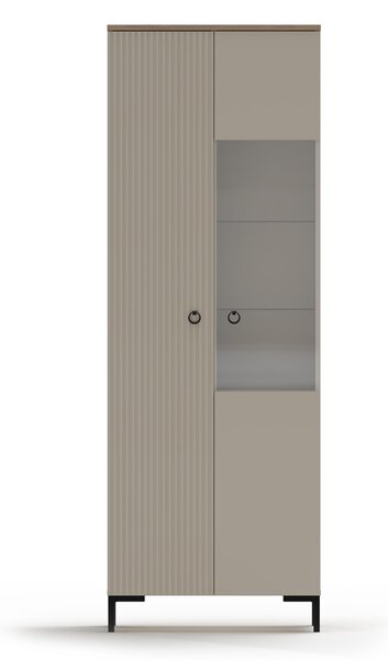 Zondo.hr Vitrina Demandaron 1 (taupe + hrast silverjack) . Akcija -22%. 1116815