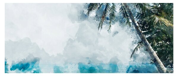 Slika palme nad morjem (120x50 cm)