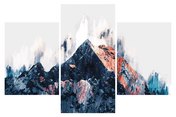 Slika - Abstraktna gora (90x60 cm)