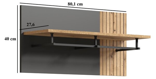 Panel za vješanje Esferas (grafit + hrast evoke)