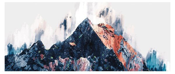 Slika - Abstraktna gora (120x50 cm)