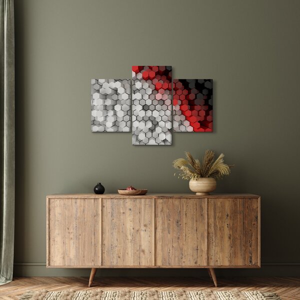 Slika - 3D šesterokotniki (90x60 cm)