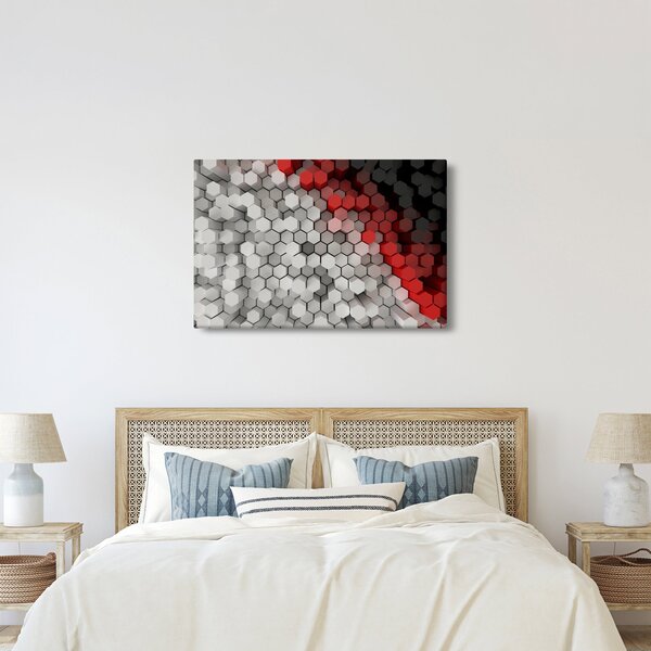 Slika - 3D šesterokotniki (90x60 cm)