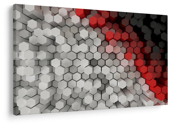 Slika - 3D šesterokotniki (90x60 cm)
