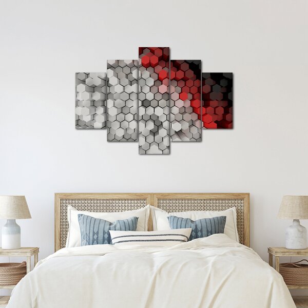 Slika - 3D šesterokotniki (150x105 cm)