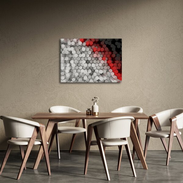 Slika - 3D šesterokotniki (70x50 cm)