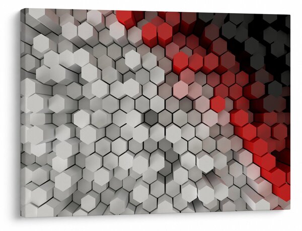 Slika - 3D šesterokotniki (70x50 cm)