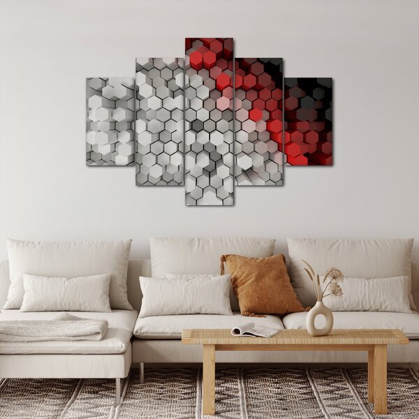 Slika - 3D šesterokotniki (150x105 cm)