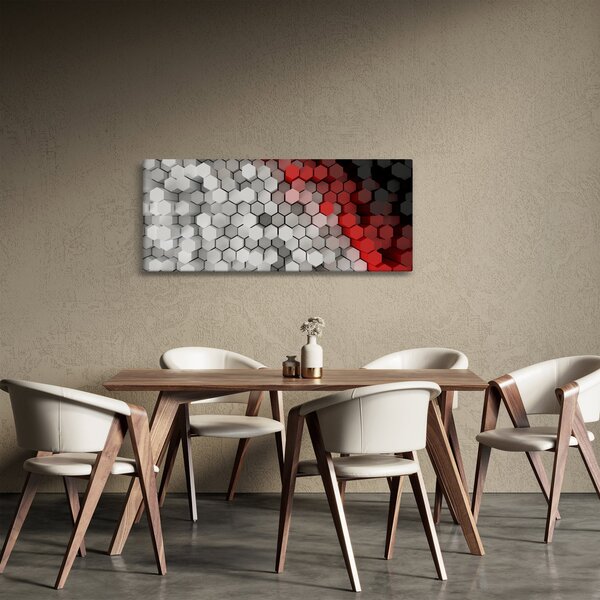 Slika - 3D šesterokotniki (120x50 cm)